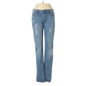 Blank NYC distressed straight leg jeans